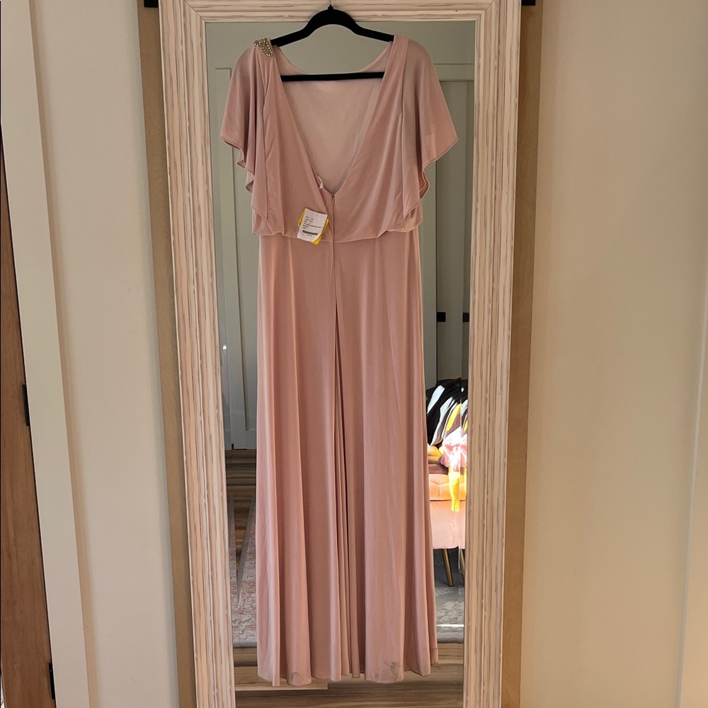 Jenny Yoo Maracaine Pink Evening Gown Size 16 - Picture 8 of 11